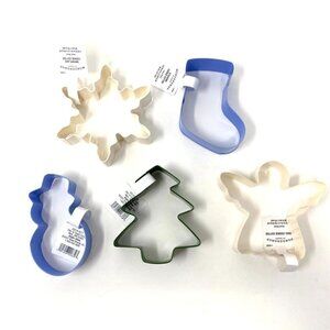 Target Set of 5 Holiday Winter Christmas Cookie Cutters Stainless Steel